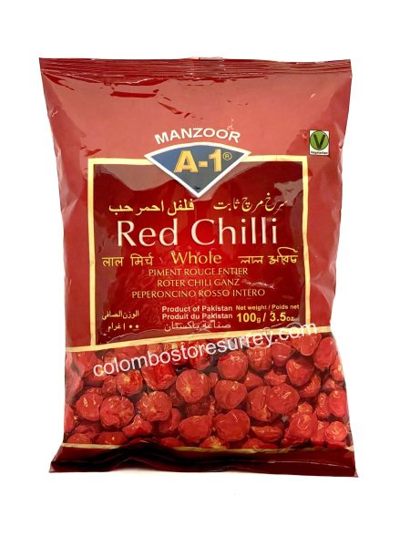 Manzoor Red Chili Whole 100g