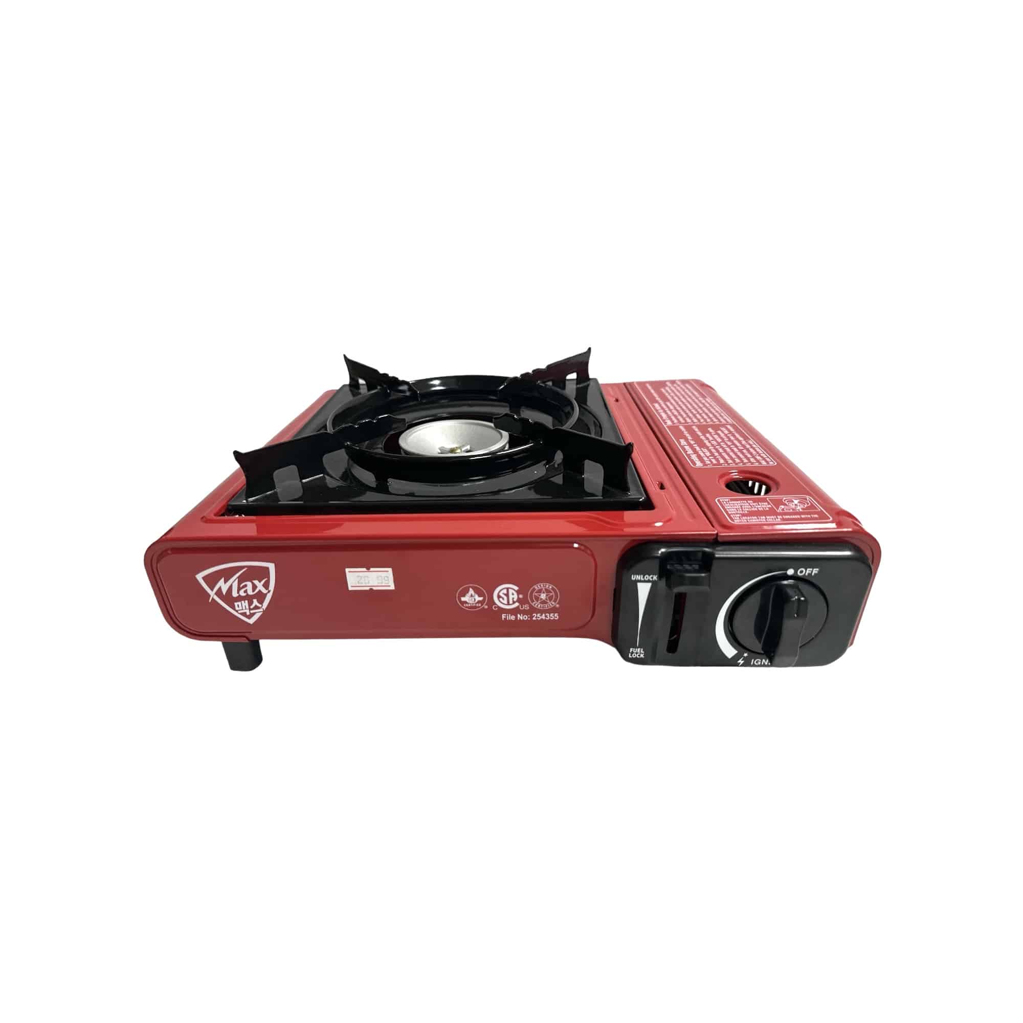 thumbnail image 2 of 8,000 BTU Black Butane Gas Portable Camping Stove 2 of 11