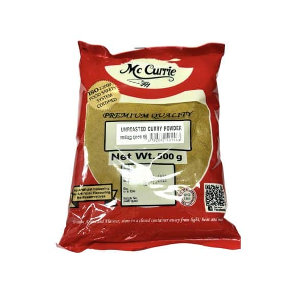 McCurrie Unroasted Curry Powder 500g