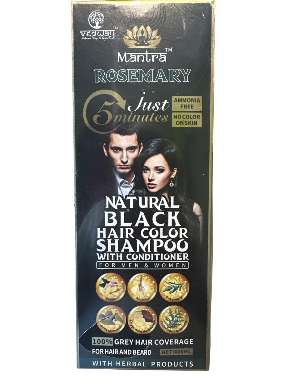 Mantra Hair Color Shampoo Natural Black 400ml