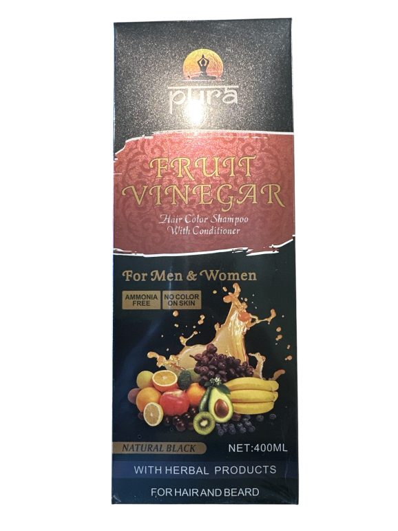Pura Frutt Vinegar Hair Color Shampoo Dark Brown